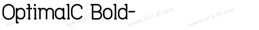 OptimalC Bold字体转换